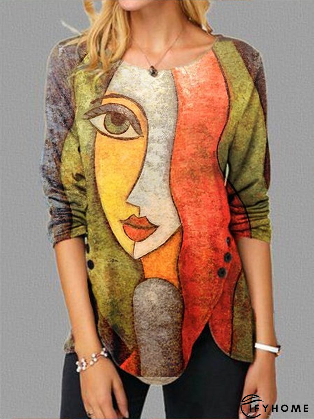 Long Sleeve Shift Tunic Top | IFYHOME