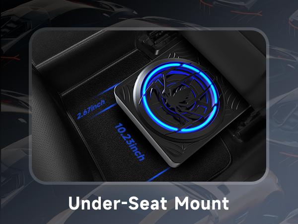 Product Introduction of VIKEJIEBIV 1200W Subwoofer. Slim Underseat Car Subwoofer and Amp Package with Ambient Light. Individual Control for Low Pass/Gain/Boost Bass. Loud Stereo Sound. Deep Bass Perfect for Truck/SUV/Jeep/MPV 3