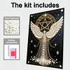 DIY Pearl Painting Angel for Home Wall Decor with Frame(30x40cm)
