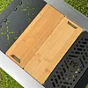 2Pcs Bamboo Tea Serving Tray Portable Cutting Board & Storage Bag for IGT Table