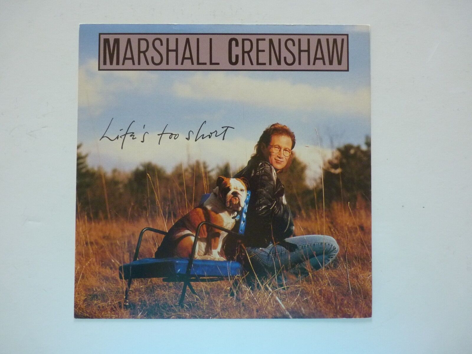 Marshall Crenshaw Life's Too Short LP Record Photo Poster painting Flat 12x12 Poster