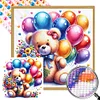 (40*40cm)Bear - Round Partial AB Drill Diamond Painting