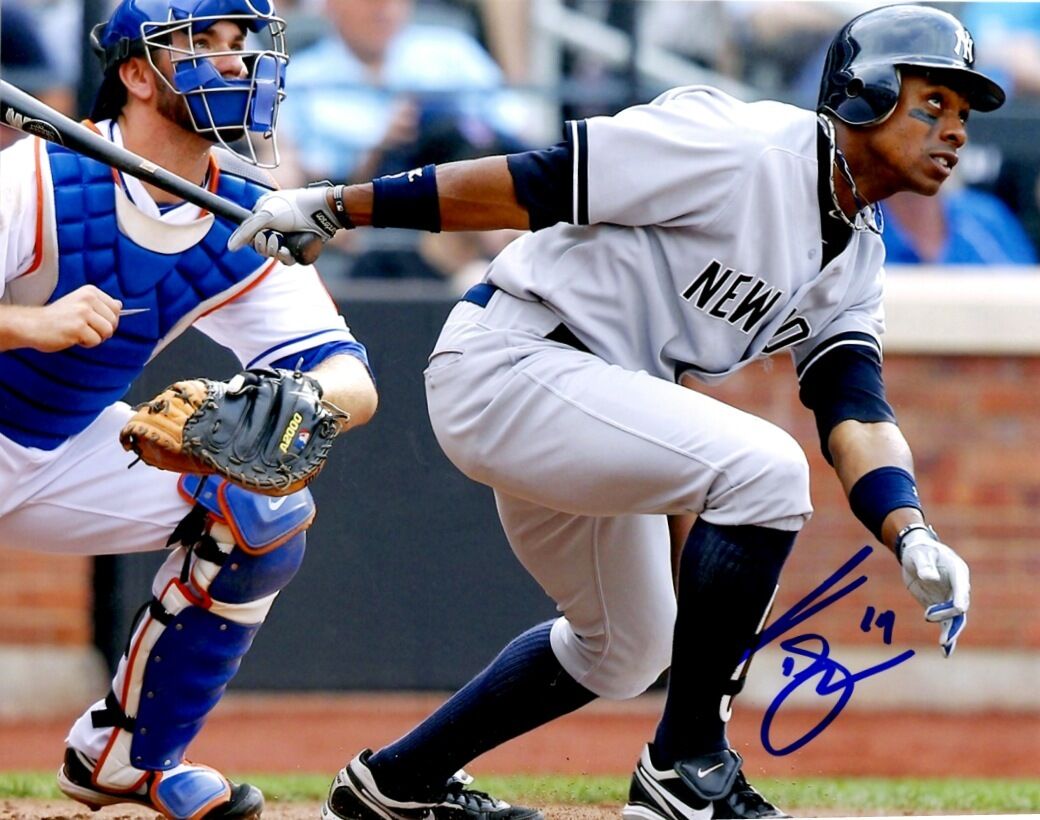 Autographed CURTIS GRANDERSON New York Yankees 8x10 Photo Poster painting- COA