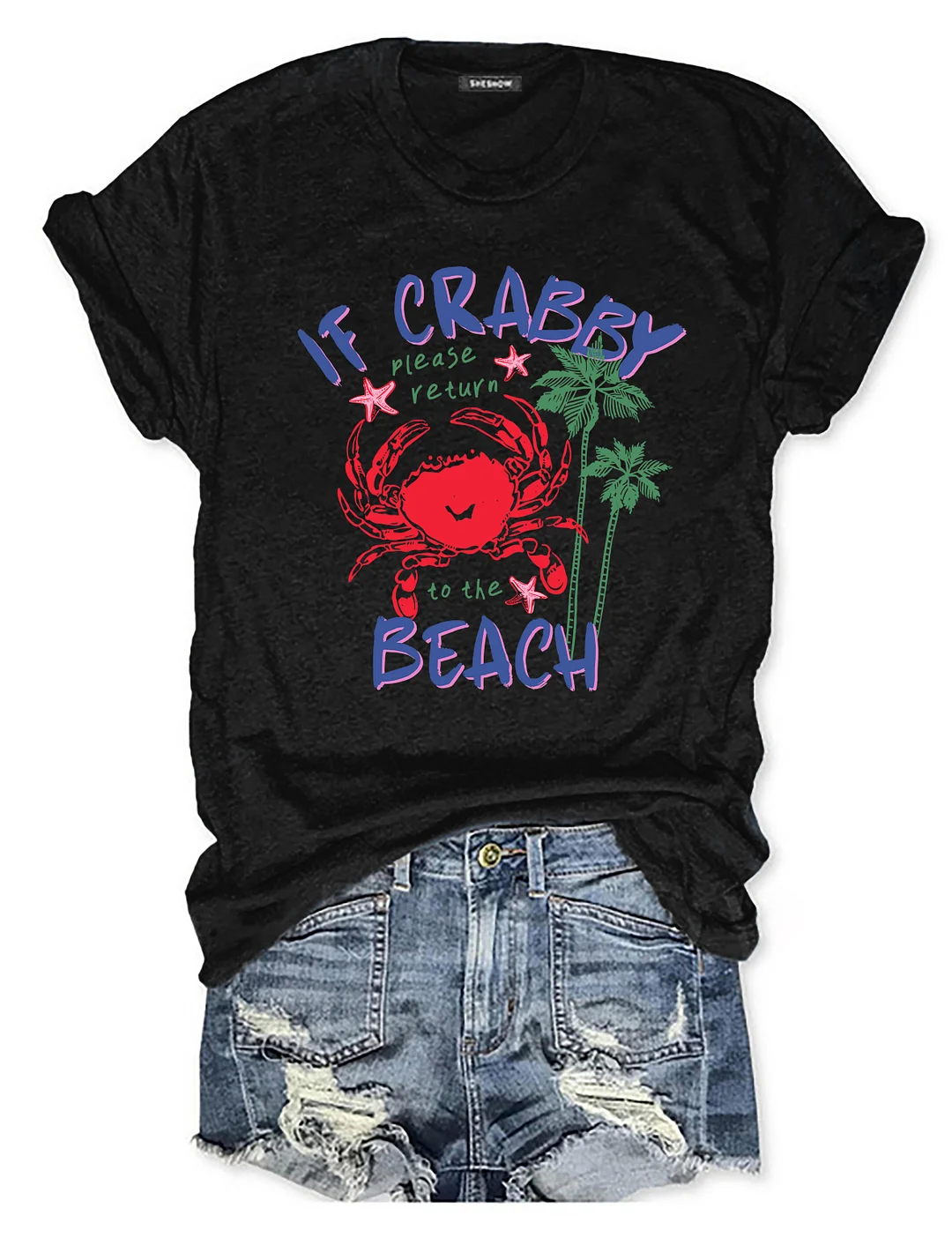If Crabby Please Return To The Beach T-shirt