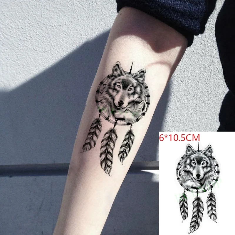Waterproof Temporary Tattoo Sticker Love Heart Pattern Letters Design Arabic Writing Flash Tatoo Fake Tatto for Woman Men