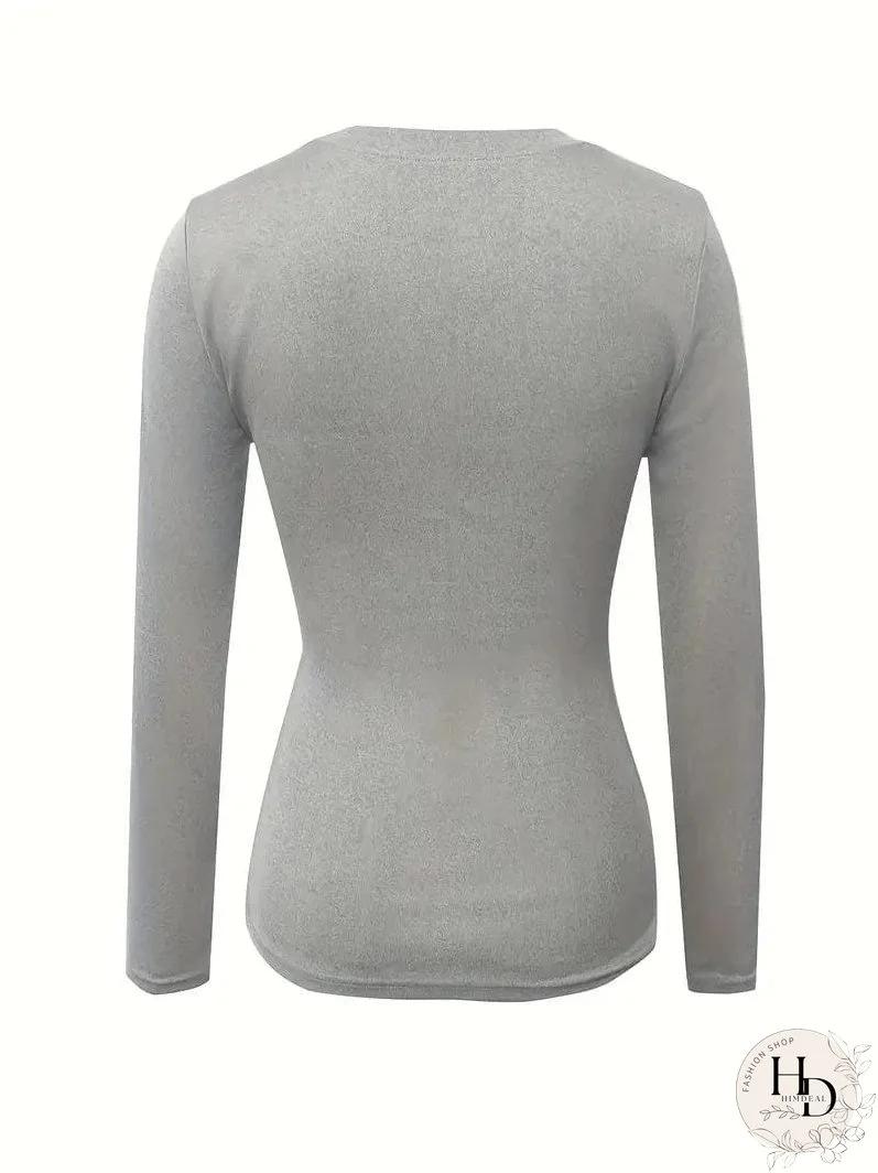 Trendy Ribbed Mock Neck Top