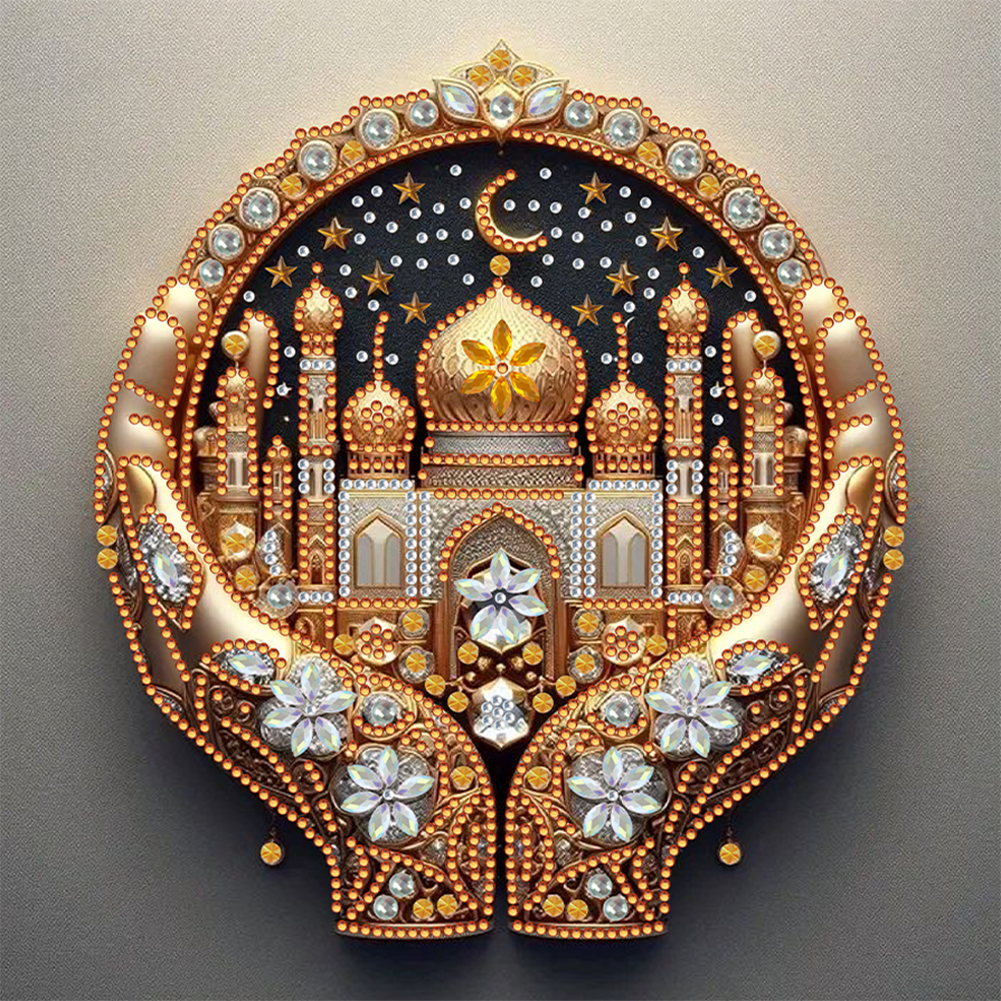 Holding The Castle 30*30cm(canvas) special shaped drill diamond painting