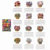 Flowerpot Diamond Art Monthly Flip Tabletop Calendar January 2027 - December 2027 Small Desktop Calendar Planner for Living Room Bedroom Office Desk Gift Giving