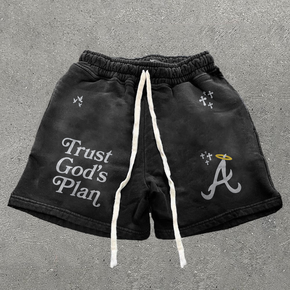 Sopula Trust God Plan Graphic Fashion Shorts - Sopula｜Premium Graphic Tees & Graphic Clothing