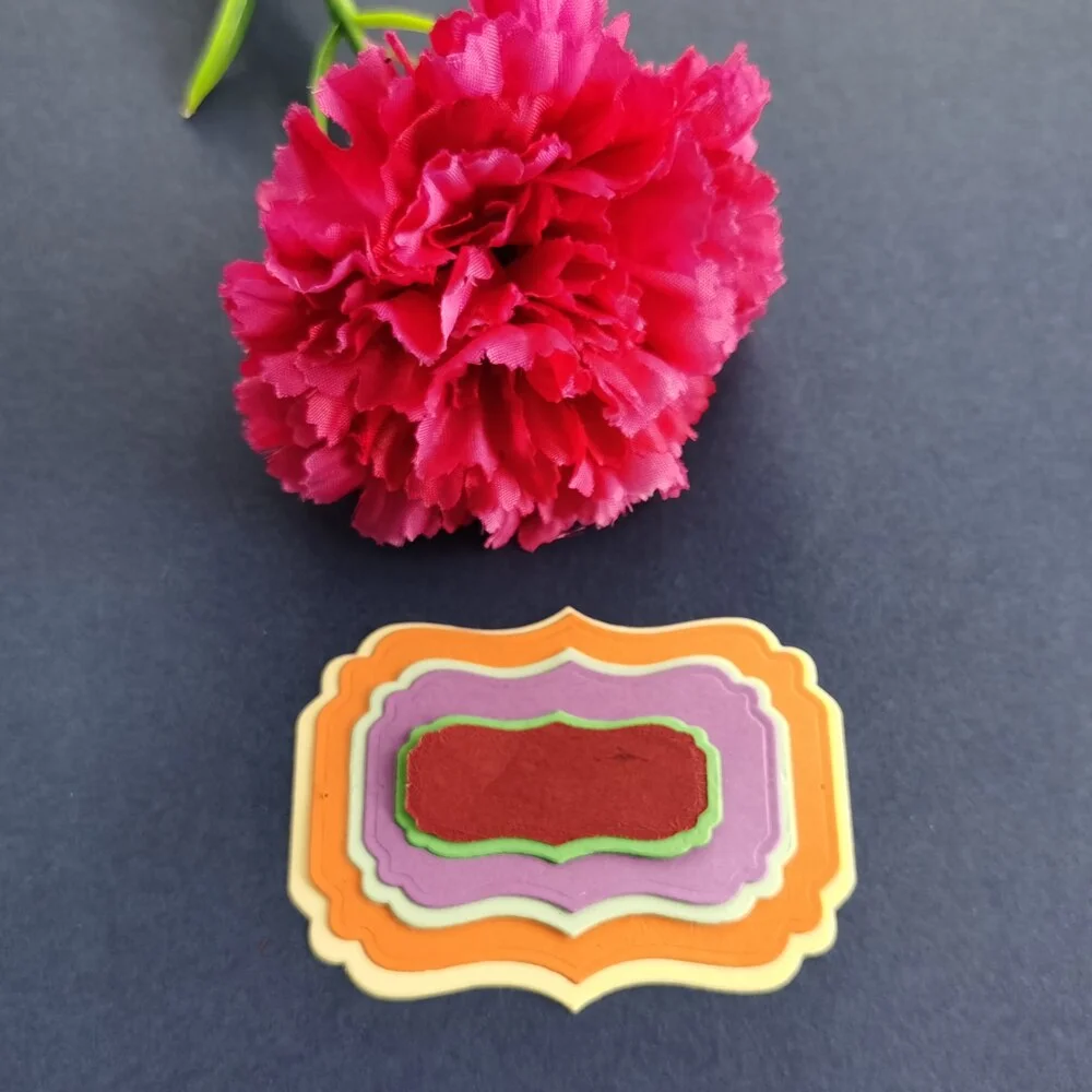 Metal cutting die label frame set die scrapbook embossed paper craft photo album card stamping art cutting die