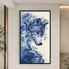 (US Local)Wolf -11CT Stamped Cross Stitch Kit(40x70cm)