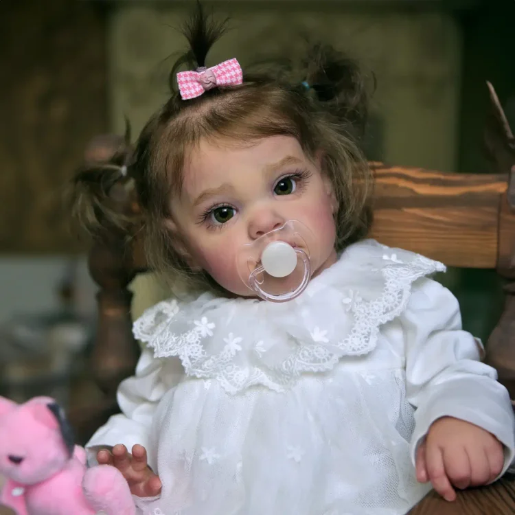  [New] 20" Reborn Toddler Realistic Baby Doll Girl Uttina with Chubby Lifelike Face with Heartbeat & Coos - Reborndollsshop®-Reborndollsshop®
