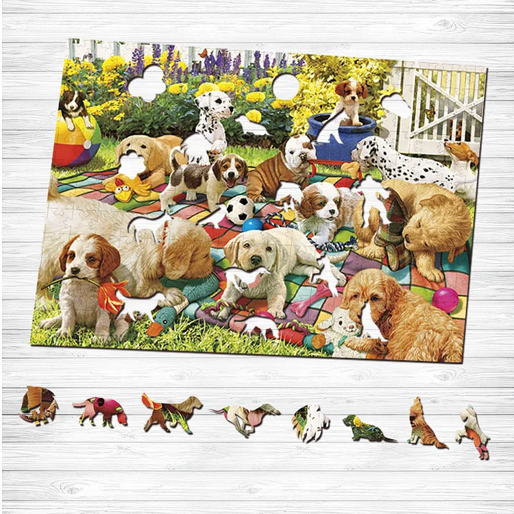 Ericpuzzle™ Ericpuzzle™Furry Party Wooden Puzzle