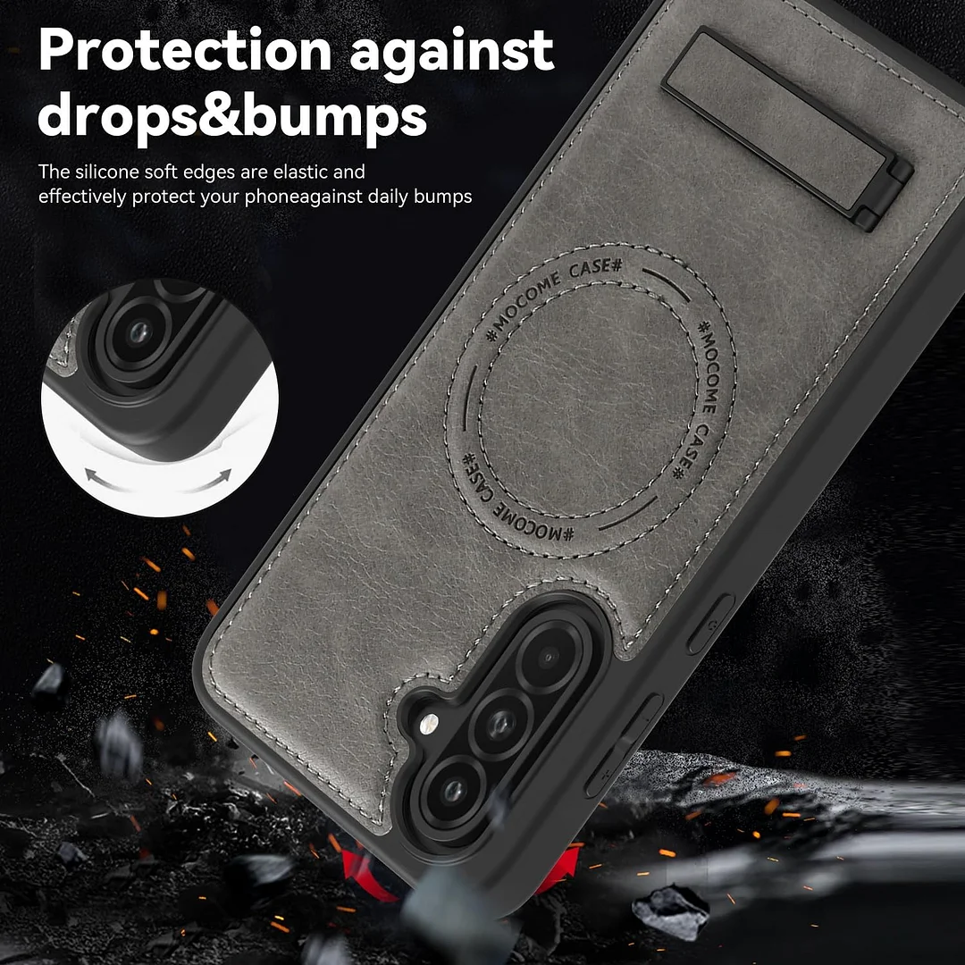 Samsung Galaxy Z Fold 6 Leather Case Magnetic Protective Case Holder Phone Case