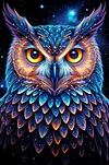 Luxury AB Velvet Diamond Painting Kit - Owl