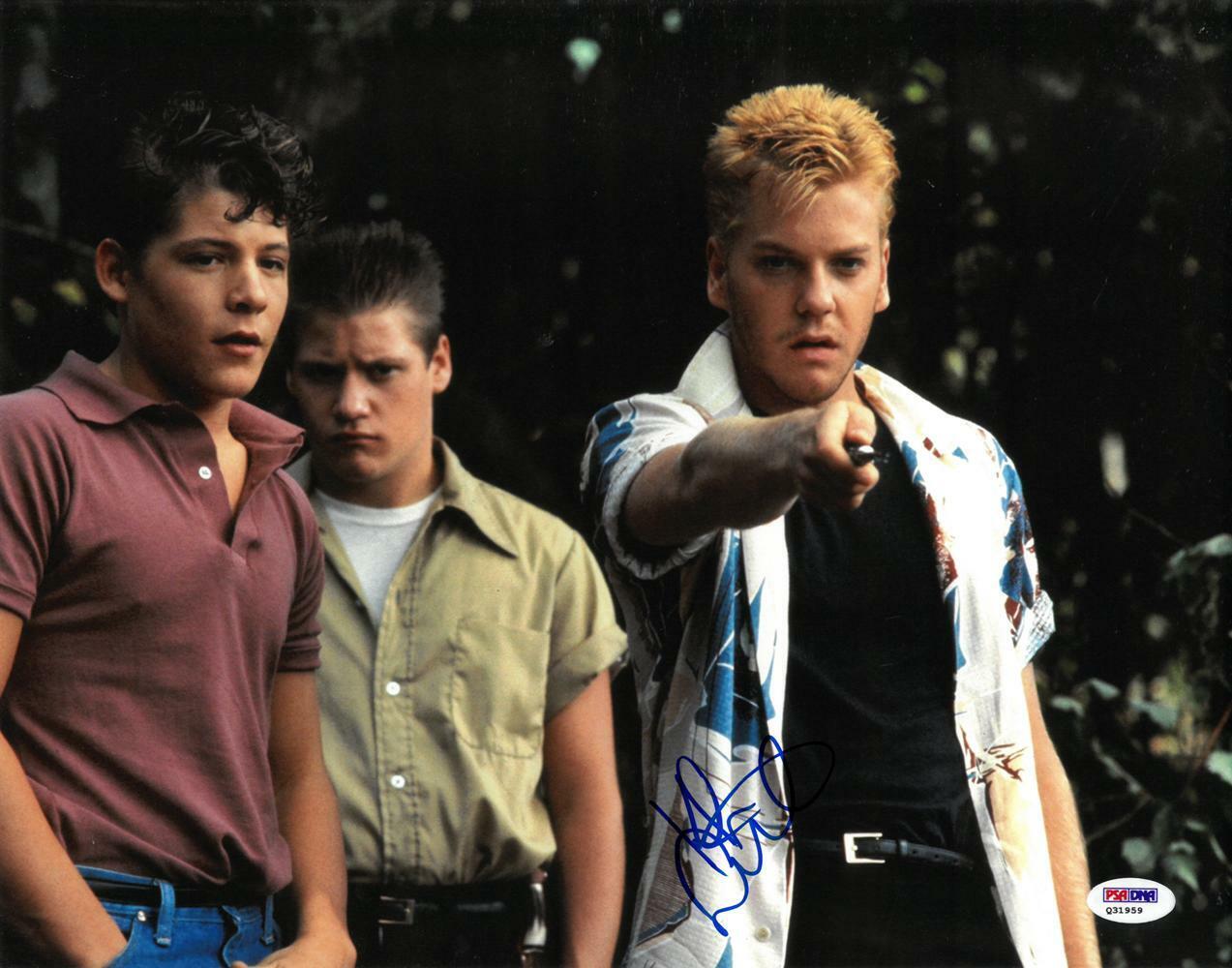 Kiefer Sutherland Signed Stand By Me Autographed 11x14 Photo Poster painting PSA/DNA #Q31959