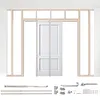 [US Local Warehouse] 2 Set Pocket Door Frame Kits with 220LBS Two-Way Soft-Close Mechanism Hidden Door Kit Sliding Hardware Smoothly and Quietly Easy to Install (24-36x80in)