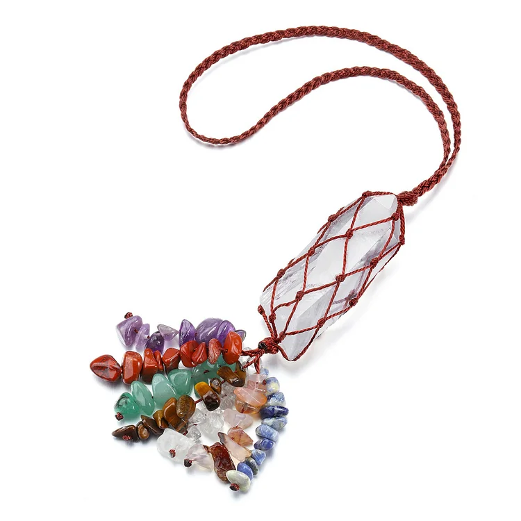Olivenorma 7 Chakra Healing Crystals Hanging Ornament