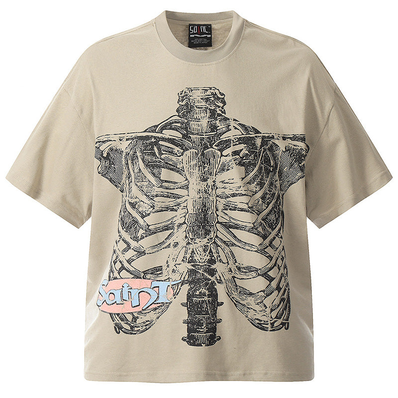 SAINT  Skeleton Print T-Shirts