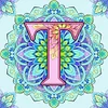 （Multi-Style)Mandala Alphabetr A-Full Round Diamond Painting 30*30CM