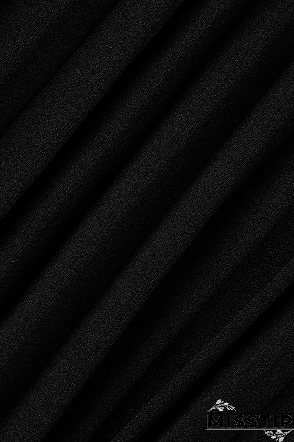 Black Casual Elegant Solid Patchwork Fold O Neck A Line Dresses