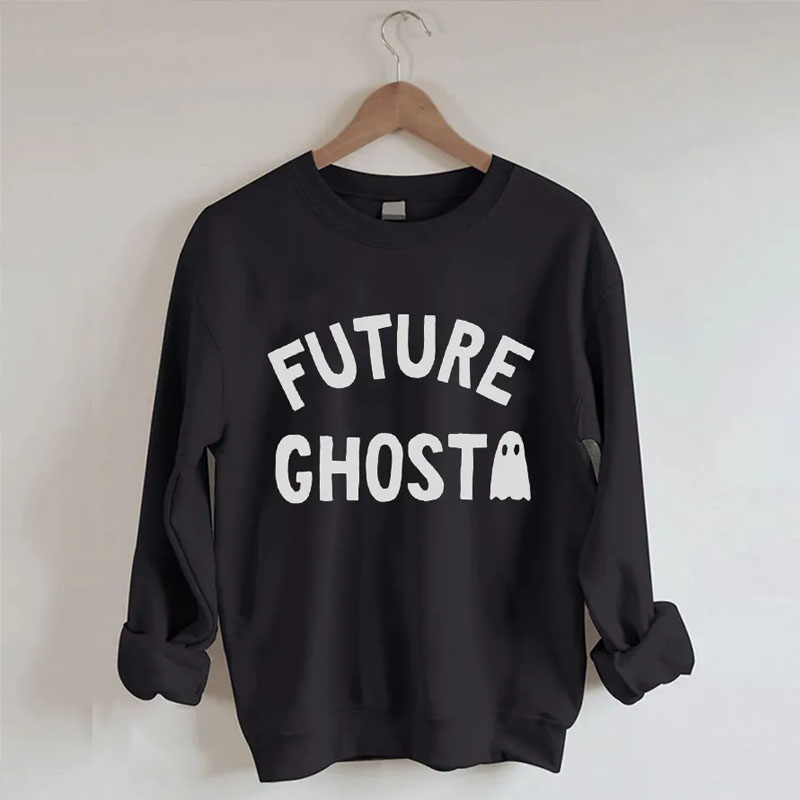 Future Ghost Black Crewneck Sweatshirt