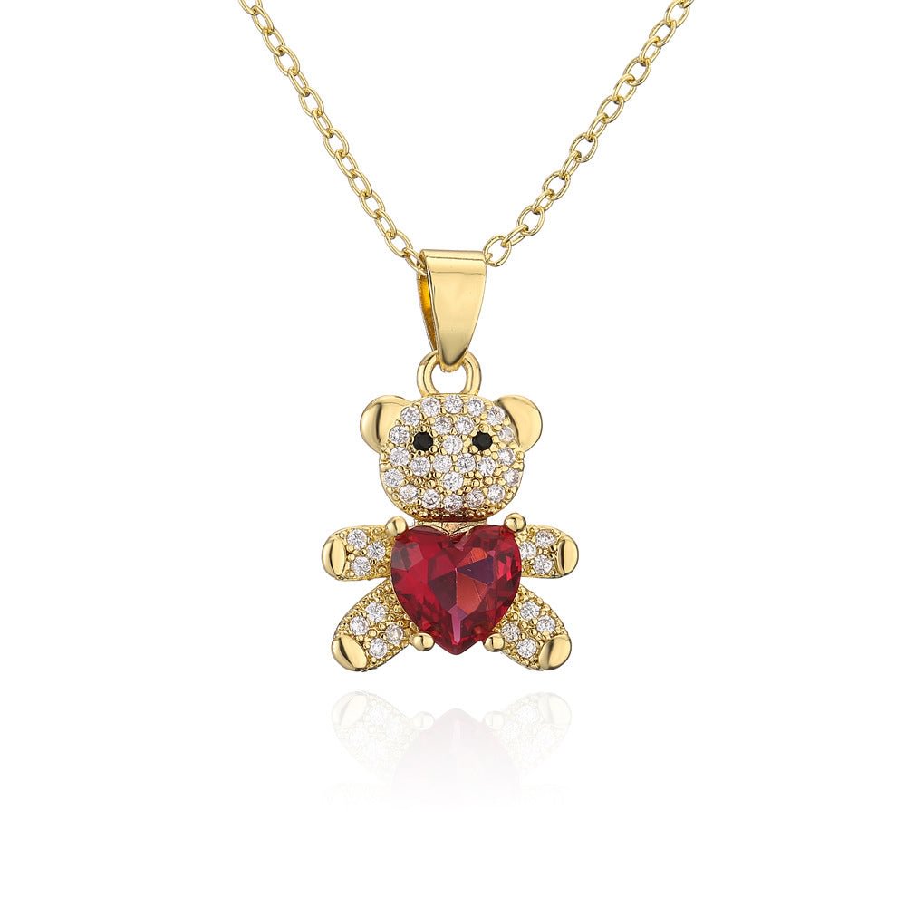 Heart Bear Necklace