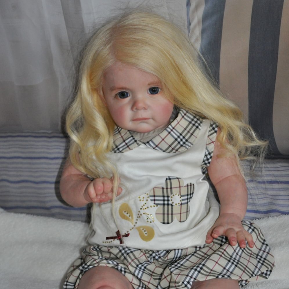 [Dolls with "Heartbeat" and Sound]15'' Realistic Reborn Baby Cute Girl
