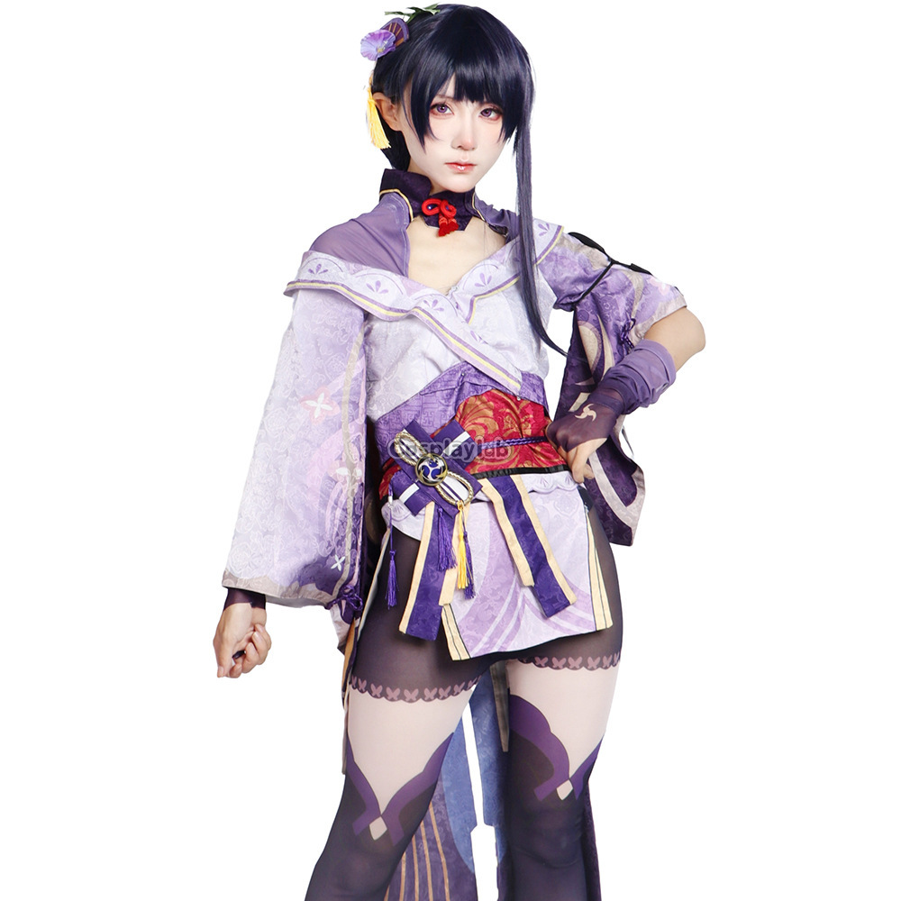 Genshin Impact Raiden Shogun Cosplay Costume Suit