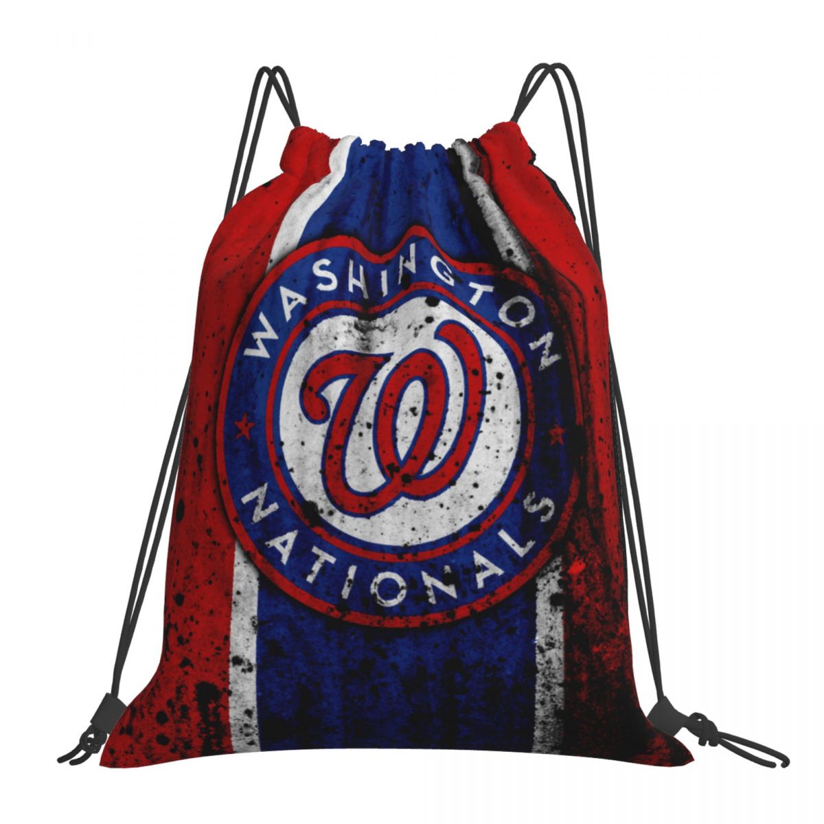 Washington Nationals Dirt Logo Waterproof Adjustable Lightweight Gym Drawstring Bag