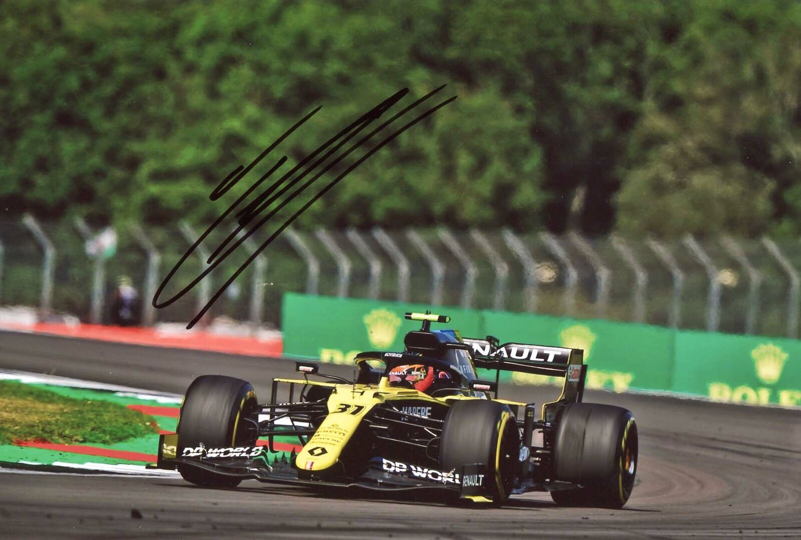 RENAULT Esteban Ocon autograph, In-Person signed Photo Poster painting