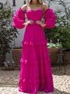 Rose Red Empire Condole Belt Maxi Dress