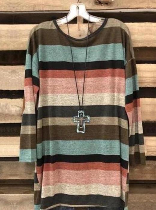 Slim Round Neck Cotton Lazy Knit Sweater