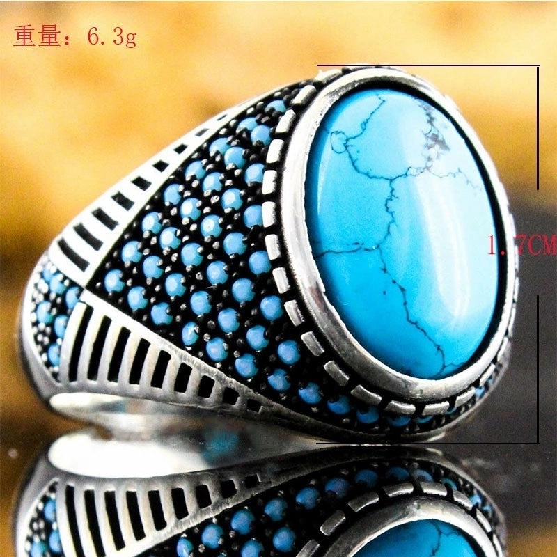 Fashion Geometric Alloy Artificial Gemstones Men’s Rings