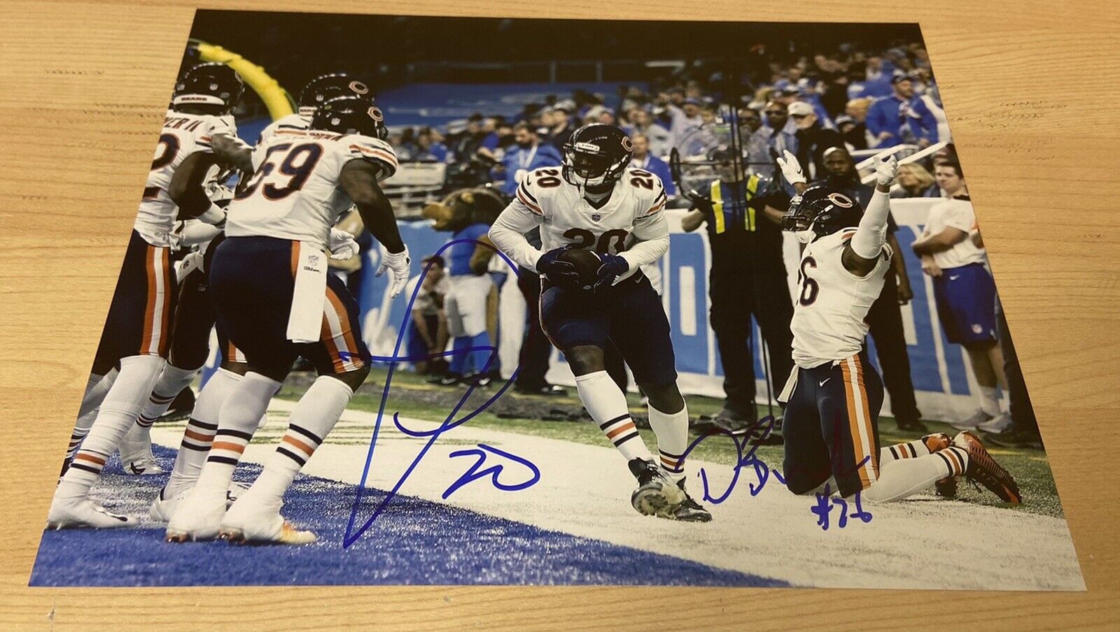 Deon Bush & Prince Amukamara Bears Sing To Anything Autographed 8X10 Photo Poster painting W/COA