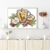 Apple Afternoon Tea-14CT Stamped Cross Stitch 26*19cm/10.24*7.48in