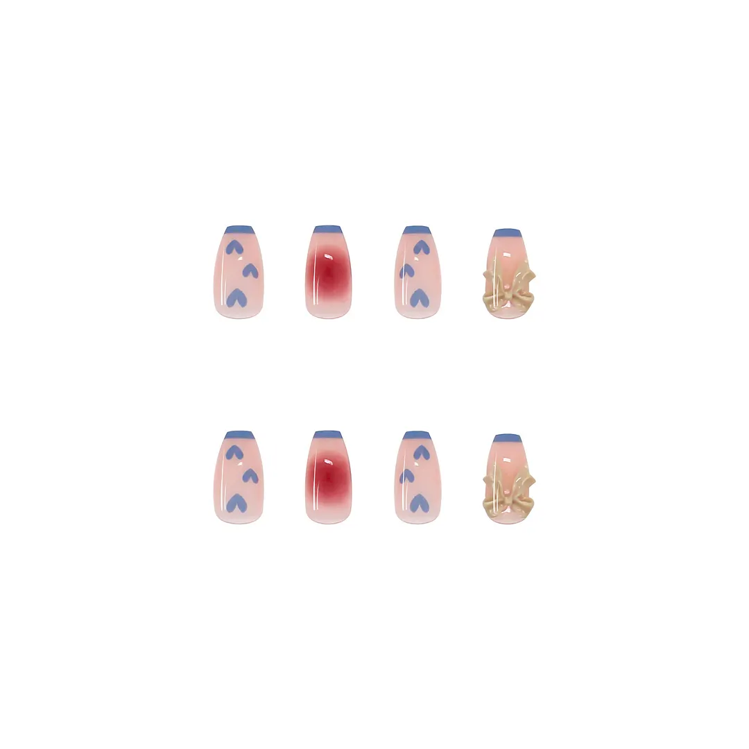 Churchf Churchf Nail Patch Fake Nail Blush French Fake Nail Gently Wear Armor Ultra-Thin Nail Patch Removable