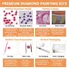 J&eacute;sus kit complets DIY 5d carr&eacute;s de peinture diamant avec peinture en diamant pour adultes/d&eacute;butants, id&eacute;e cadeau d&eacute;coration murale maison peintures diamants &agrave; points et arts visuels cr&eacute;atifs 17,72x21,65in (zqa6869)