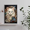 (40*60cm)Cat - Full Round Drill Diamond Painting