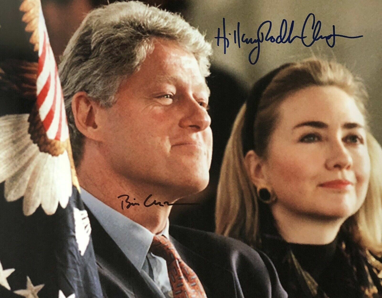 Bill Clinton / Hillary Clinton Autographed Signed 8x10 Photo Poster painting REPRINT