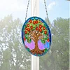 Suncatcher Tree Of LifeDiamond Painting Hanging Pendants for Kid DIY Craft