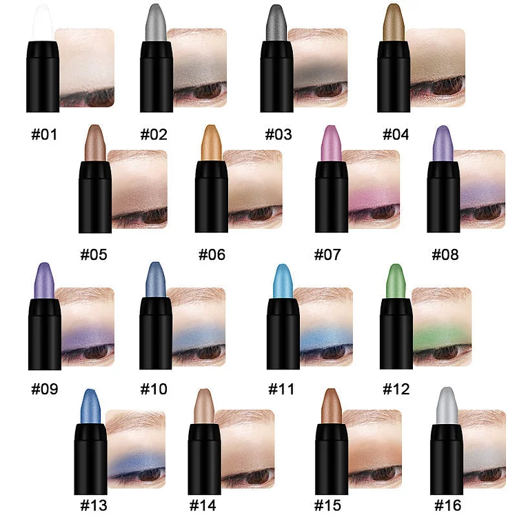 ✨16 Colors Highlight Eyeshadow Pen Waterproof Glitter Eyeshadow Eyeliner Pen✨