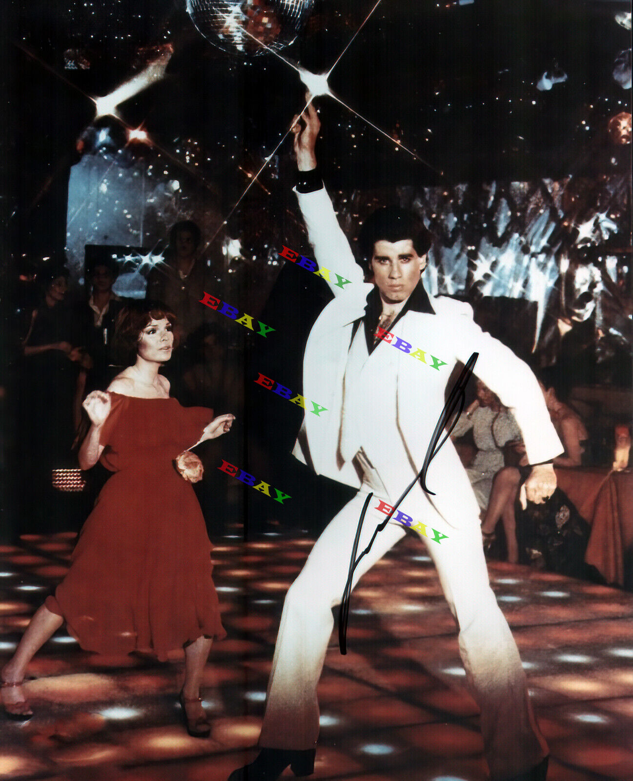 JOHN TRAVOLTA SATURDAY NIGHT FEVER Autographed 8x10 Signed Photo Poster painting REPRINT