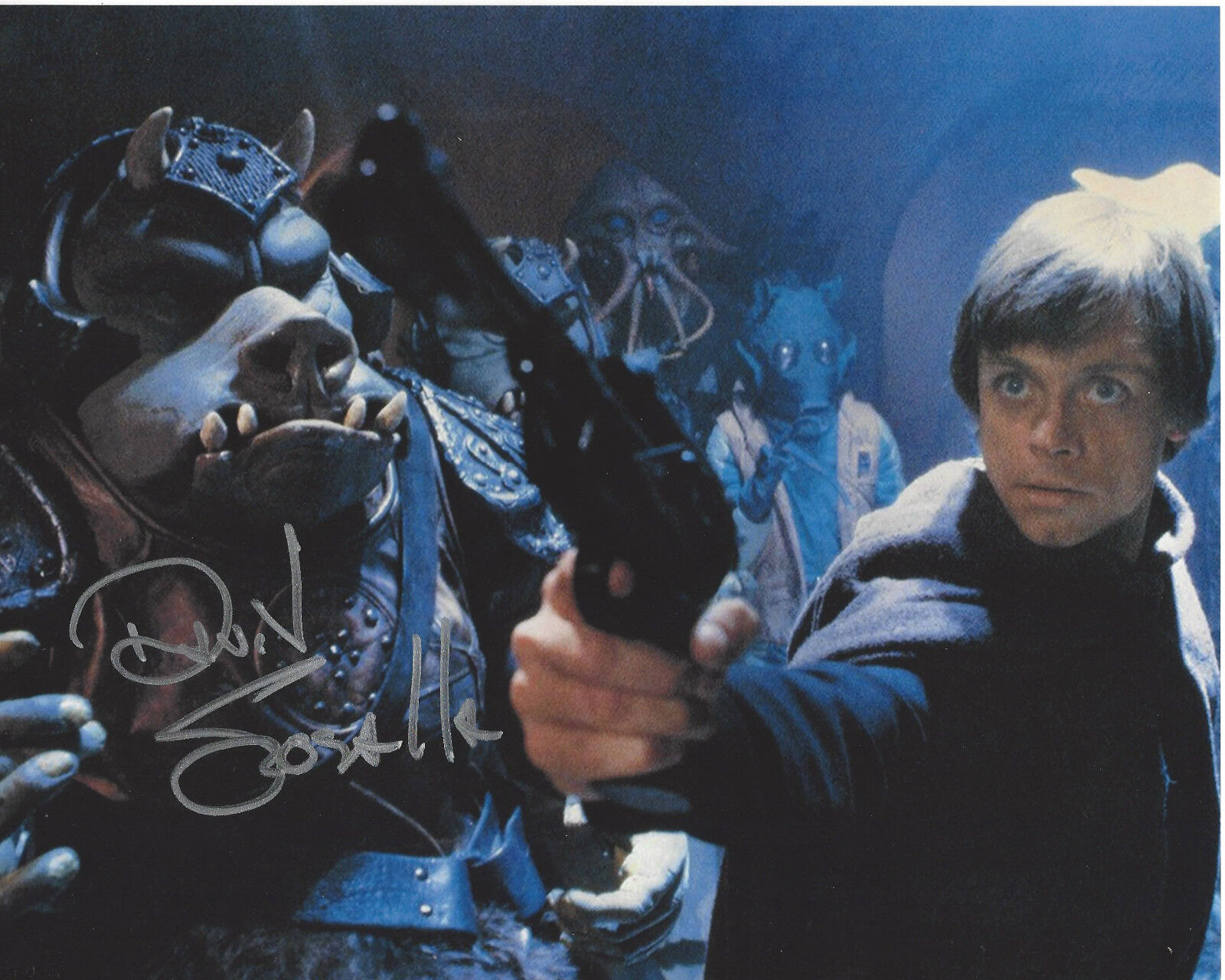 DAVID SOSALLA SIGNED AUTHENTIC STAR WARS ILM KEY SCULPTURE 8X10 Photo Poster painting w/COA