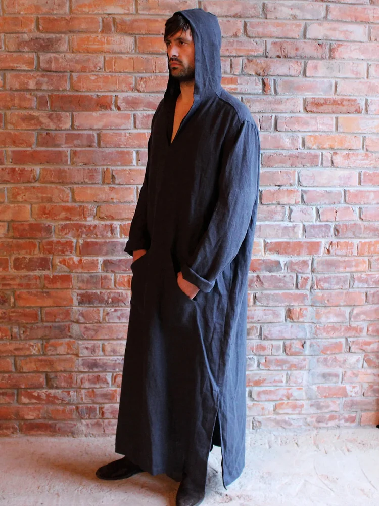 Men's stylish casual black kaftan