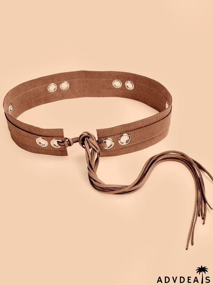 Eyelet Decor Belt
