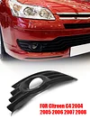 Front Bumper Fog Light Grille Cover for Citroen C4 2004 2005 2006 2007 2008