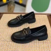 British style small leather shoes for women in the spring of 2024 a new style of a slip-on flat soft sole single shoes