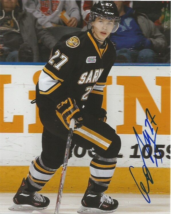 Sarnia Sting Nikolay Nikolai Goldobin Signed Autographed 8x10 Photo Poster painting COA