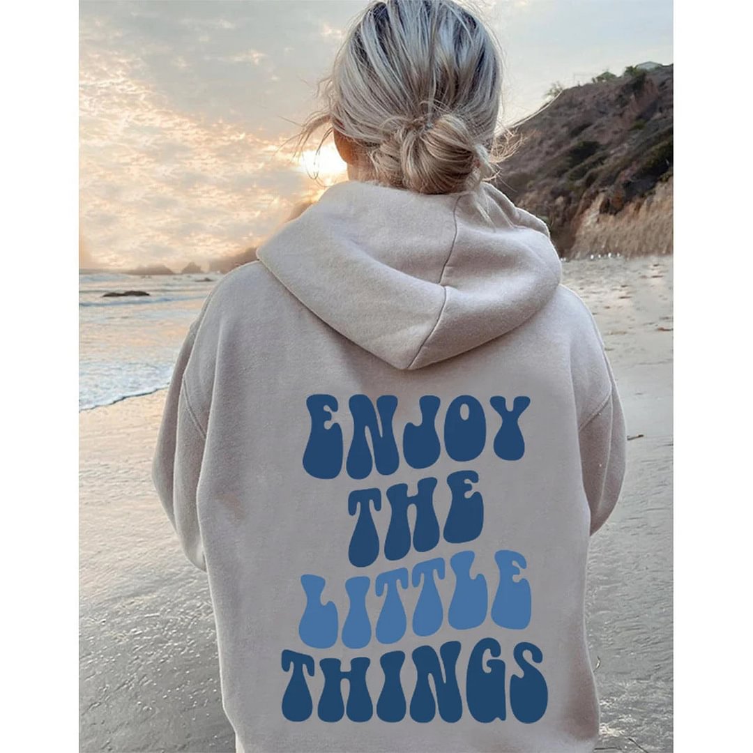 Womens Enjoy The Little Things Hoodies - vzzhome